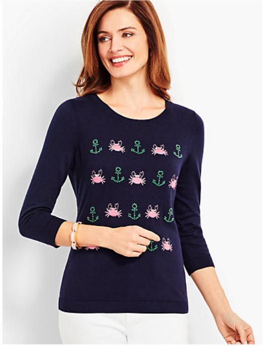 Anchors and Crabs Sweater