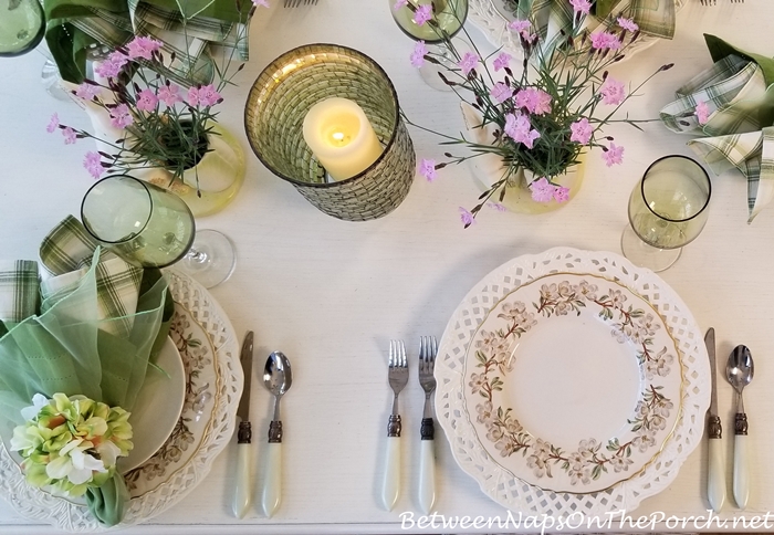 Syracuse Orchard Dinnerware in a Spring Table Setting