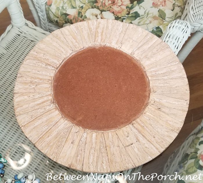 Driftwood Charger Plate for Beach Nautical Table Setting