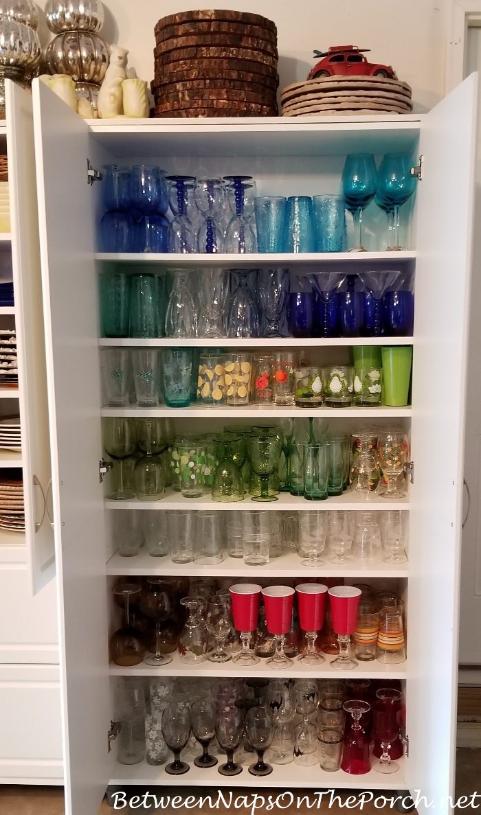 Glassware Storage Ideas, Glass Collection