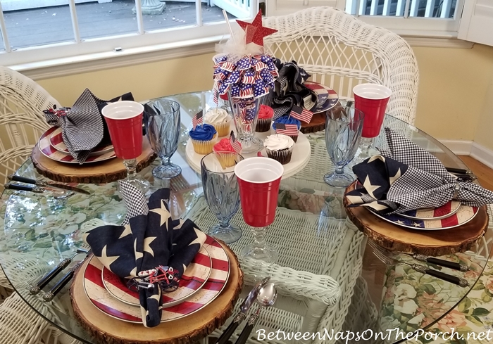 Memorial Day or 4th of July Table Setting