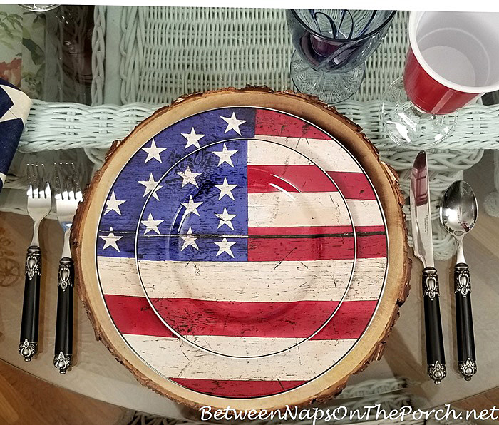 Patriotic Flag Plates & Dinnerware, Memorial Day & 4th of July Celebrations