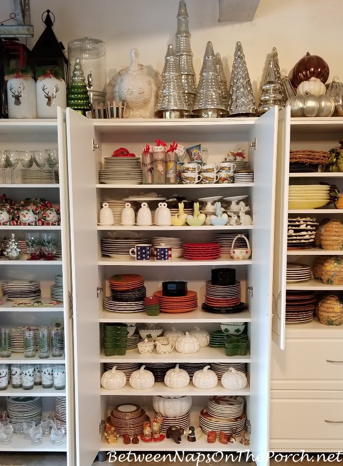 Post-Holiday Dinnerware Storage