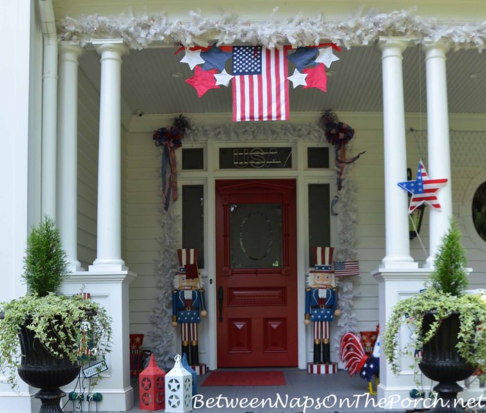 Decorate A Porch For The 4th Of July Between Naps On The Porch