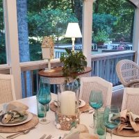 Between Naps On The Porch, Beach Themed Table Setting