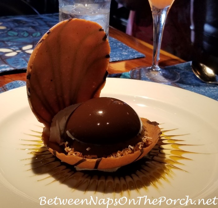 Polynesian Black Pearl, Chocolate Mousse, Pastry Seashell, Mama's Fish House