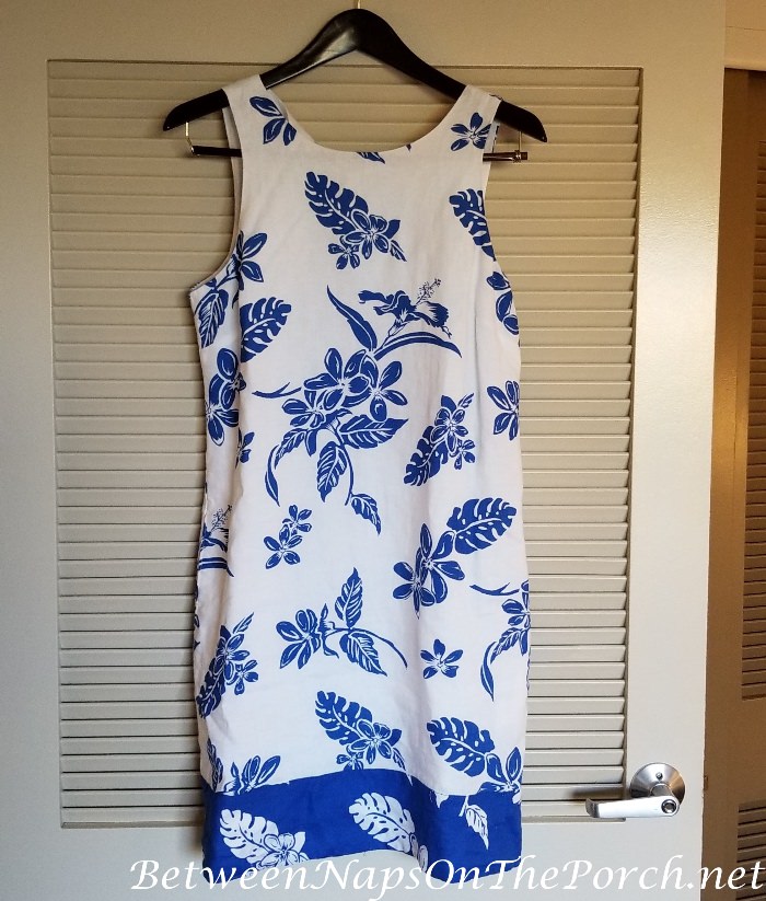 Tommy Bahama Dress, Blue and White