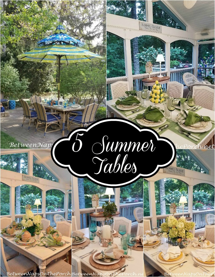 5 Tables for Summer-2018