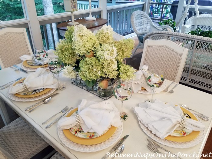 Porch Dining in Summer