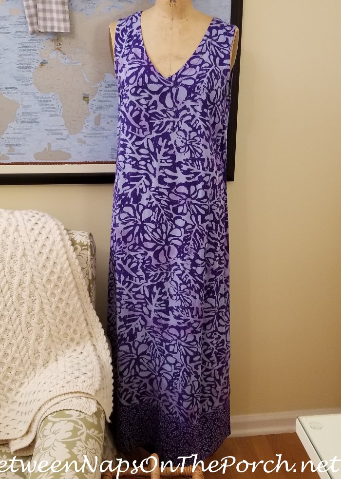 Blue Ginger Cotton Maxi Dress, Great for Summer