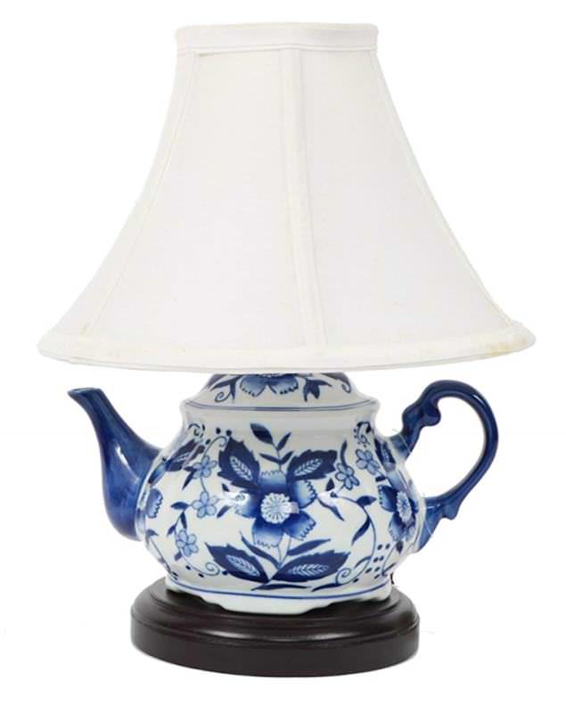 Small Blue and White Lamp