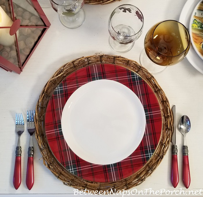 Tartan Plaid Charger Plates