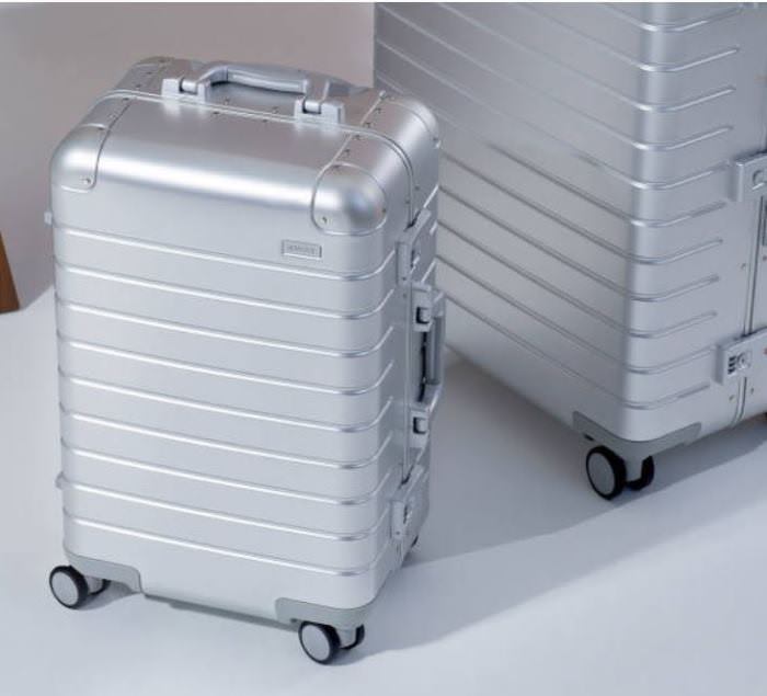 away luggage aluminum