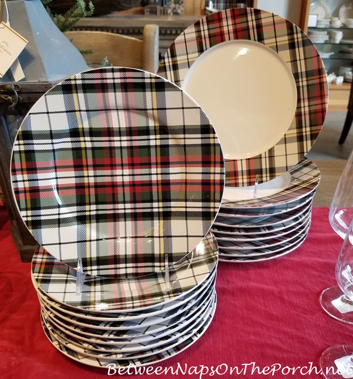 Plaid dishes outlet