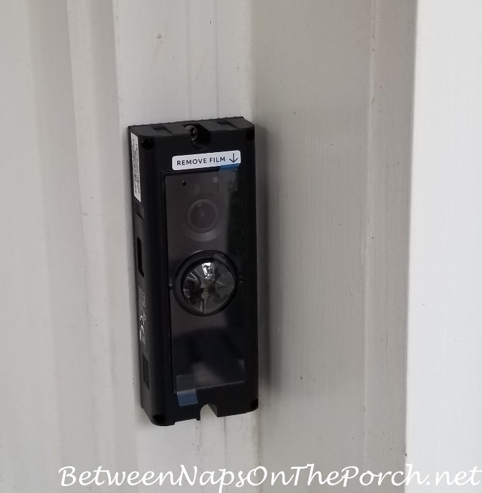 Installing a Ring Doorbell, Installed but without cover