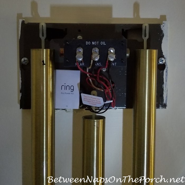 Ring Pro Power Kit Installed on Doorbell Inside House