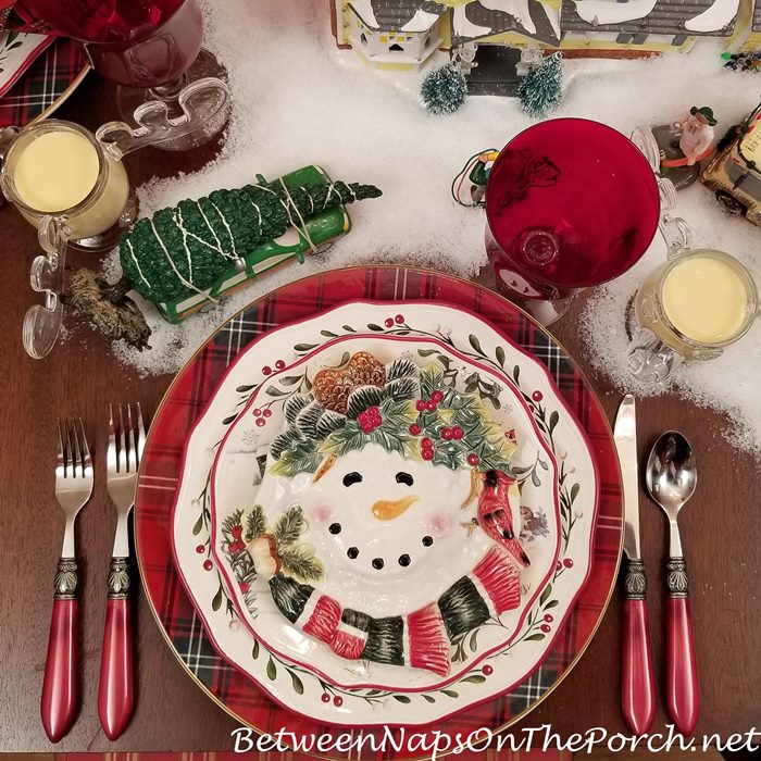 Snowman Appetizer Plates, Hallmark CR