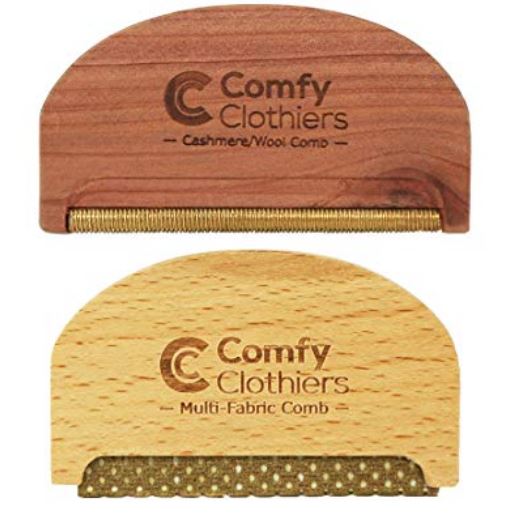 Beech & Cedar wood Combs to remove pills from sweaters