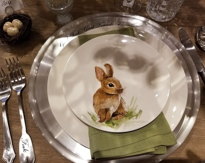 Bunny Salad Plate