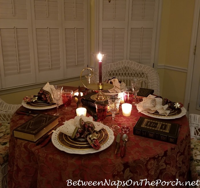 Cozy Winter Table Setting, Book Club