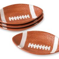 Football Plates for Game Day Dining or Super Bowl Party