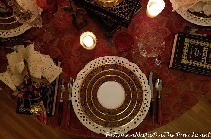 Winter Table Setting Idea, Candlelight Dinner