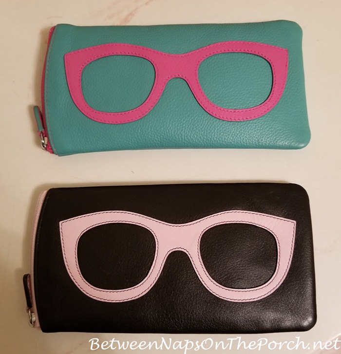 Leather Ice Glasses Cases, Fits Smaller Handbags