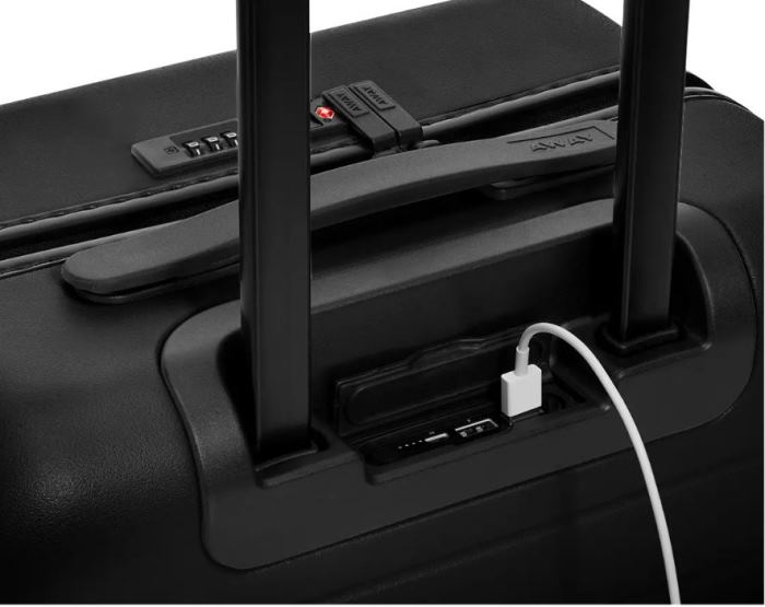 Away Bigger Carry On Luggage with Ejectable Battery for Charging Phone