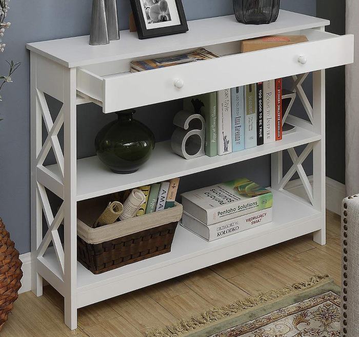 Console Table with Drawer Storage