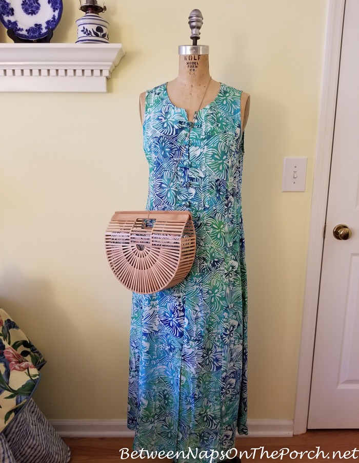 Cult Gaia Style Arc Bag paired with Maxi Dress