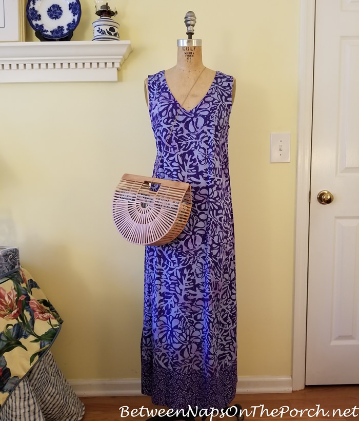 Cult Gaia Style Arc Bag with Maxi Dress