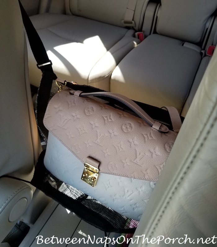 How to keep handbag safe in car and out of sun when driving