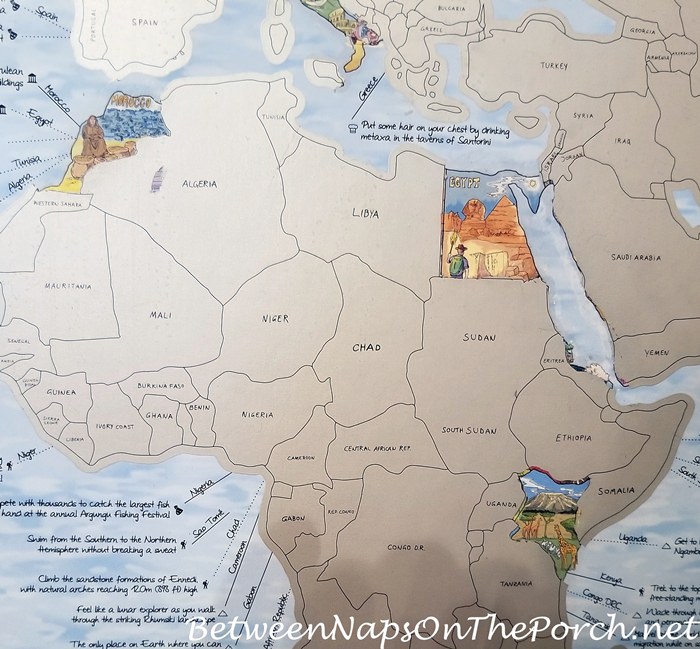Africa Trips on Bucket List Travel Map