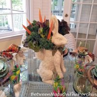 Peter Rabbit in the Garden Table Setting with Bunny Centerpiece