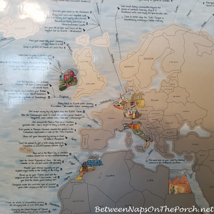 Travel List Bucket Map for Mapping Your Travels