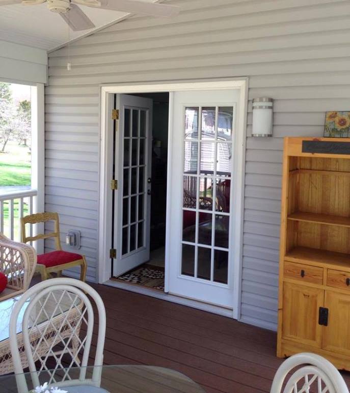 French Doors to Screened Porch