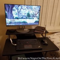 Computer Station Setup for Small Space