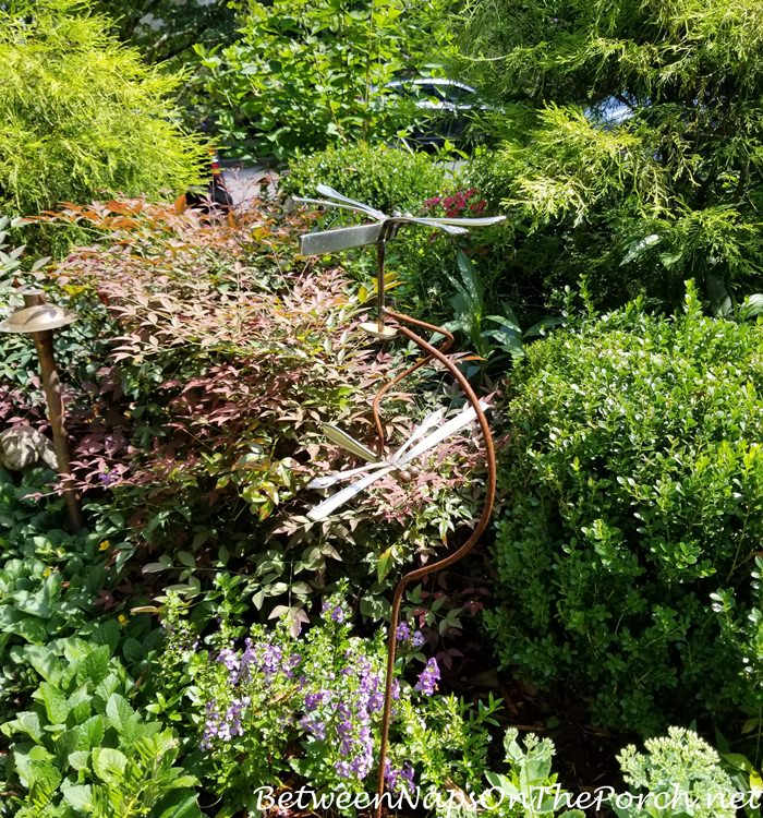 Flatware made into Dragonfly for the Garden, Garden Whimsy