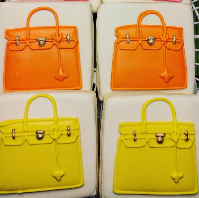 Hermes Birkin Bag Inspired Cookies