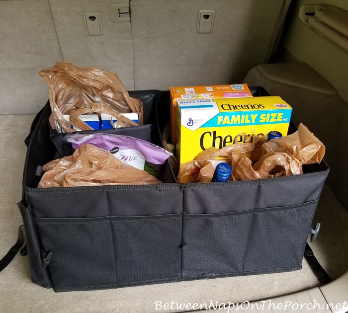 Organizer for SUV or Trunk, Holds Groceries and Other Items