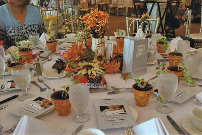 Sunflower Themed Table