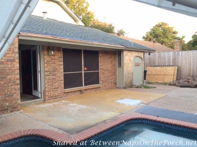 Before Photo, Building a Screened Porch