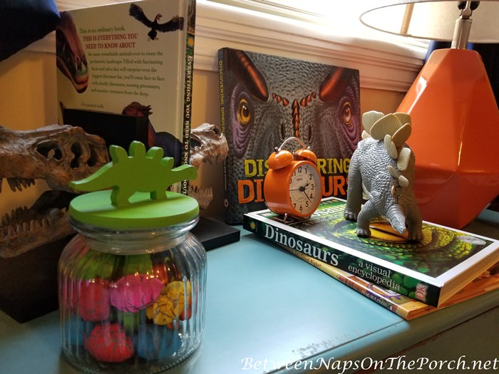 Dinosaur Eggs Hatch in Water, Boy's Dinosaur Themed Bedroom