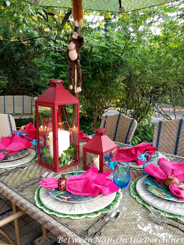 Kid's Table Setting, Animal Jungle Theme