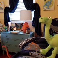 Orange Lamp, Boy's Bedroom