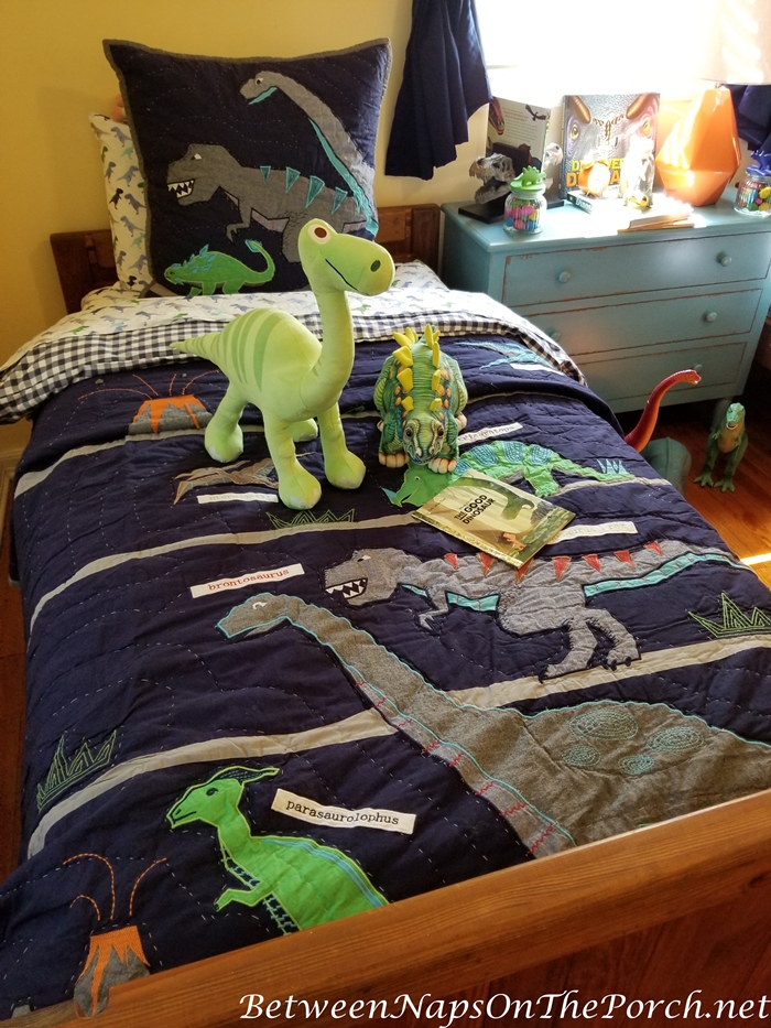 Pottery Barn Dinosaur Quilt and Bedding