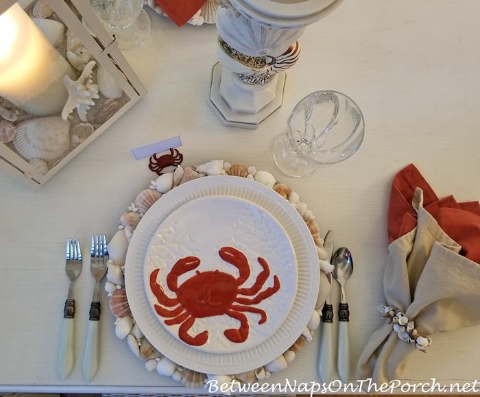 Crab Plates, Shell Chargers