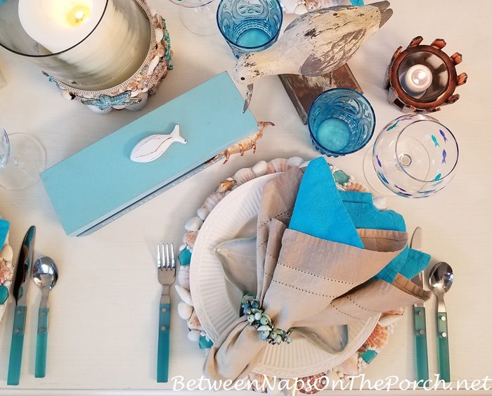 Sea glass Style Flatware for a Beachy Nautical Table Setting