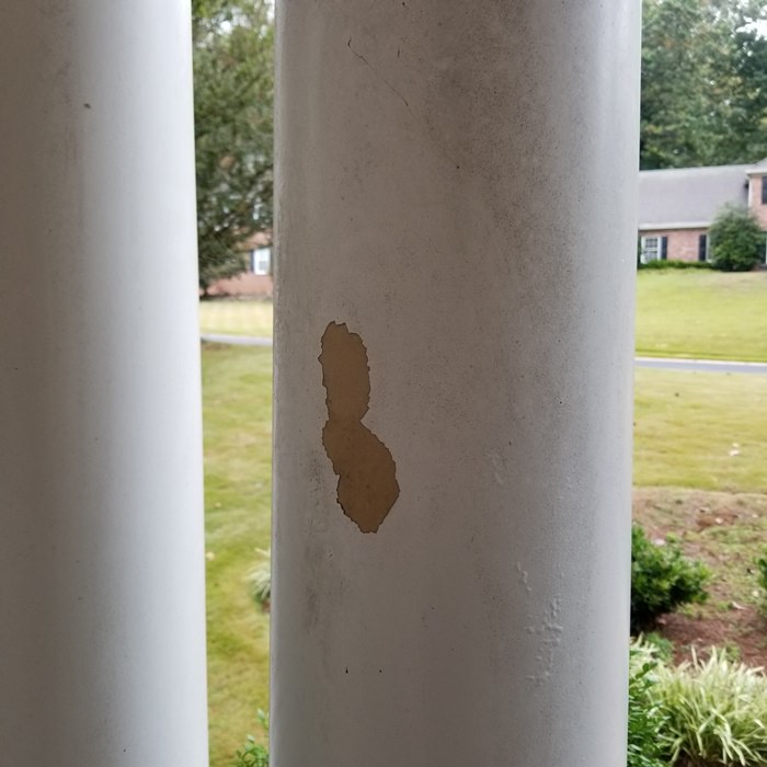 Peeling Porch Columns