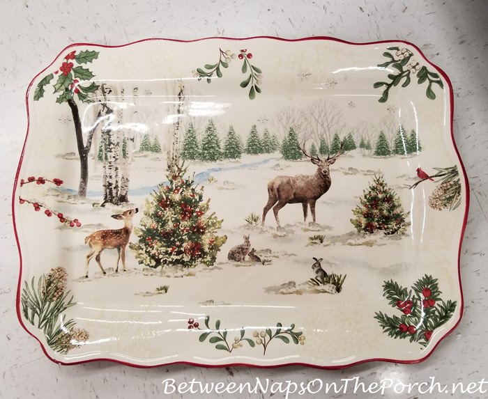 Christmas Platter, Woodland Animals